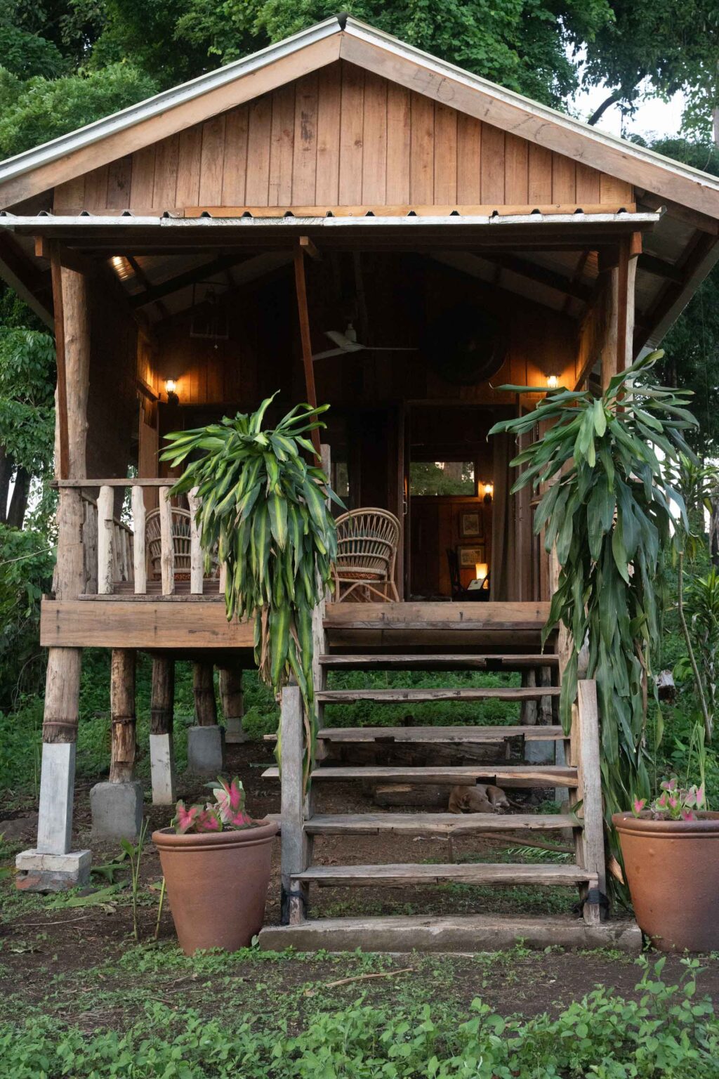 Intérieur d’un bungalow d’Aïravata